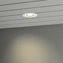 Konstsmide Recessed led ad Alta Potenza Effetto Esterno 6W Bianco - Vetro Frontale, IP44