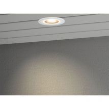 Led Deckeneinbaustrahler outdoor Glasfront mit weißem Rand Ø11cm, IP44