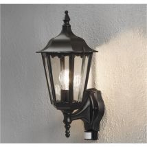 Konstsmide - Wandleuchte Firenze Mit Bewegungsmelder, Aluminium Schwarz, Höhe 48 Cm