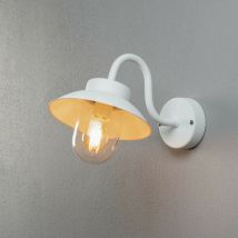 Konstsmide Lighting - Konstsmide Vega Mini dôme extérieur classique mural blanc E27, IP44