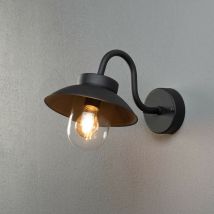 Konstsmide Lighting - Konstsmide Vega Dôme Classique Extérieur Mini Mural Noir E27, IP44
