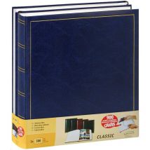 Kontarboor - Lot de 2 albums photo traditionnels Jumbo 100 pages pour 500 photos 10x15 cm Bleu Soit 1000 Photos
