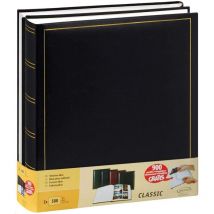 Kontarboor - Lot de 2 albums photo traditionnels Jumbo 100 pages pour 500 photos 10x15 cm Noir Soit 1000 Photos
