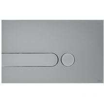 Moderne Chrom/satin Bedienplatte Für Kassetten Oli Iplate Ol0670006 Santiniert Gebürstet