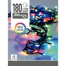 Guirlande multifonctionnelle 180 leds multicolores 220v 23m ip44