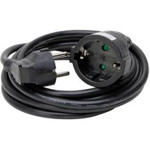 143205043, Prolunga con presa Schuko 3 m, nero - Kopp