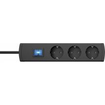 Kopp – Striscia Multipla 3 Prese SCHUKO con Interruttore – 1,4 m, 16 A, 250 V, Design 90°