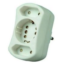 3fach Steckdosen-Verteiler Weiß – 250 V – 16 A – Kopp