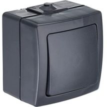 Kopp - 565615002 Nautic 565615002-Interruttore universale (interruttore di spegnimento e commutazione), sopra intonaco, per ambienti umidi, 250 v (10