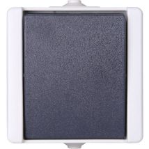 Kopp - 540356003 1 pezzo Interruttore per ambienti umidi Completo Pulsanti proAQA Grigio 1 pz.