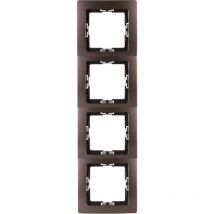 Kopp - Paris – Abdeckrahmen 4-fach, Farbe: Palisander - 308726060