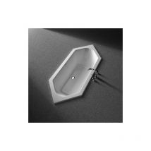 Koralle - T200 hexagonal - bañera 195x80cm, frontal rebosadero,
