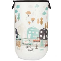 Kipit - Wäschekorb mit Stadtmotiv beep beep, 40 l