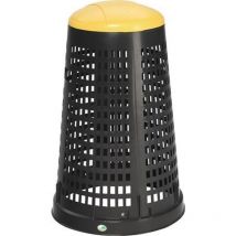 VAR - Korbständer D525xH880mmPP schwarz Deckel gelb f.120l Säcke