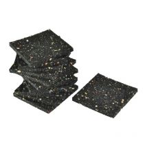 Kovalex - Bautenschutzunterlage 90 X 90 X 8 Mm Schwarz 12 Stück Terrassendielen & Fliesen
