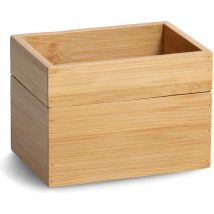 Kosmetik-Organizer, Bambus, 2er-Set, 17 x 12 x 12 cm Zeller
