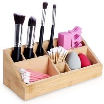 Organizer with 10 compartments in bamboo wood for make up and make up 78661958 78661958 78661958 78661958 78661958