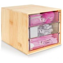 Kosmetik-Organizer mit 3 transparenten Schubladen