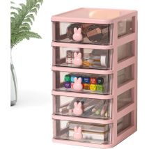 Kosmetik-organizer, Schubladen, Make-up-schubladenbox, Büro-aufbewahrung, Kunststoff Mit Schubladen, Kaninchengriff, Kosmetik-aufbewahrungsbox, 