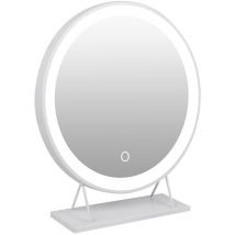 Kosmetikspiegel Schminkspiegel Mit LED Beleuchtung Make Up 40×40cm Kaltes Weiß