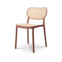 Chaise de salle à manger rouille style vintage