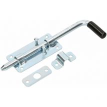 Chiavistello per garage, 220 mm, zincato, argento con impugnatura in gomma - Kotarbau