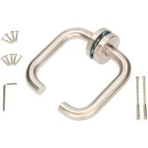 Kotarbau - Garniture De Porte Universelle En Acier Inoxydable A 140 Mm