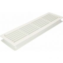 Grille de ventilation 13,5 x 46 cm grille de ventilation de porte blanche grille de ventilation en plastique grille de ventilation solide grille à