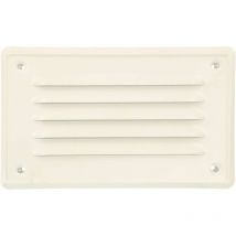 Kotarbau - Grille de Ventilation 165 x 100 mm Blanc En Acier Galvanisé Grille D'aération avec Moustiquaire Résistante à la Corrosion