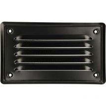 Kotarbau - Grille de Ventilation 165 x 100 mm Noir En Acier Galvanisé Grille D'aération avec Moustiquaire Résistante à la Corrosion