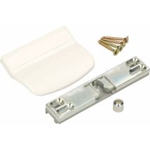 Loqueteau de porte de balcon pratique - 6 couleurs différentes - Sécurité fumeur - Poignée de porte de balcon universelle - Blanc - Kotarbau