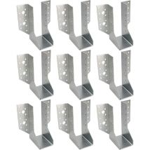 Kotarbau - Lot de 10 chaussons de poutre type a 50 mm - Connecteurs de poutres en bois - Connecteurs pour construction extérieure