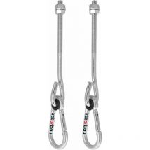 Kotarbau - Lot de 2 crochets de balançoire M10 - Mousqueton - Mousqueton - Galvanisé