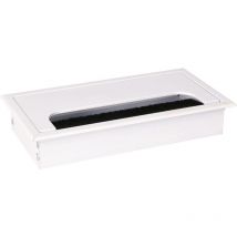 Passe-câbles en aluminium anodisé 160 x 80 mm Blanc - Kotarbau