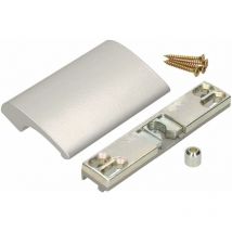 KOTARBAU Poignée de porte de balcon - En aluminium argenté - Poignée de porte de balcon - Sécurité fumeur - Poignée universelle