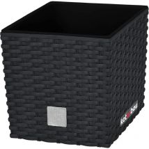Pot de Fleurs 233 mm Cache-Pot avec Pot Intérieur pour Culture de Plantes Anthracite - Kotarbau