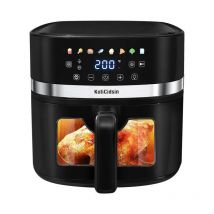 Koticidsin - Friteuse à air sans huile 8.5 l, Air Fryer 2000 w avec Fenêtre Transparente et Éclairage Intégré, Écran Tactile led