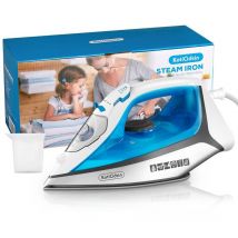 Koticidsin - Bügeleisen , 2400 w Dampfbügeleisen (300 ml, Schnellaufheizung, Anti-Kalk-System, Anti-Tropf, Selbstreinigungsfunktion)