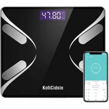 Koticidsin - Pèse Personnes Impédancemètre, Balance Pèse-Personne Bluetooth, Nior