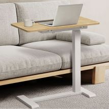 Kowo - Elektrisch Höhenverstellbar Laptoptisch C-Form, Sofatisch, Kaffeetisch, Betttisch, Kabellos mit wiederaufladbarem Akku, Tischplatte bis 45