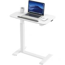 Kowo - Elektrisch Höhenverstellbar Laptoptisch C-Form, Sofatisch, Kaffeetisch, Betttisch, Kabellos mit wiederaufladbarem Akku, Tischplatte bis 45