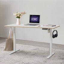 Kowo - Elektrisch höhenverstellbarer Schreibtisch, mit usb Ladegerät für Handy, mit Touchscreen und 4 Memory-Steuerung, Flexi-Serie, 160 x 70 cm /
