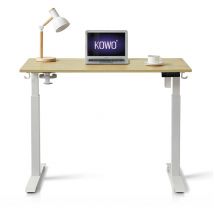 Kowo - Elektrisch höhenverstellbarer Schreibtisch, mit usb Ladegerät für Handy, mit Touchscreen und 4 Memory-Steuerung, Flexi-Serie, 120 x 60 cm /