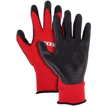 Arbeitshandschuhe / Gartenhandschuhe Flex Rot Gr. Gr. 11 - KOX