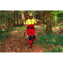 Schnittschutzhose Light Rot/Gelb Größe 60 - KOX