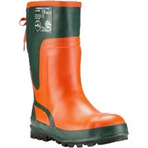 Lumberjack iii Neo bottes de protection anti-coupures en caoutchouc pour l'hiver, vert/orange, pointure 39 - KOX