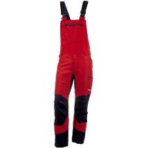 KOX - Schnittschutz Latzhose Duro 3.0 Rot/Gelb Größe 46