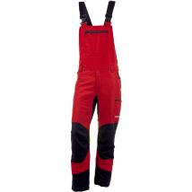 Schnittschutz Latzhose Duro 3.0 Rot/Gelb Gr. 52 - KOX