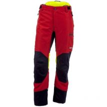 KOX - Schnittschutzhose Duro 3.0 Rot/Gelb Größe 28 untersetzt