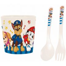 Trinkbecher + Besteck easy eater paw patrol, 3-teilig Koziol